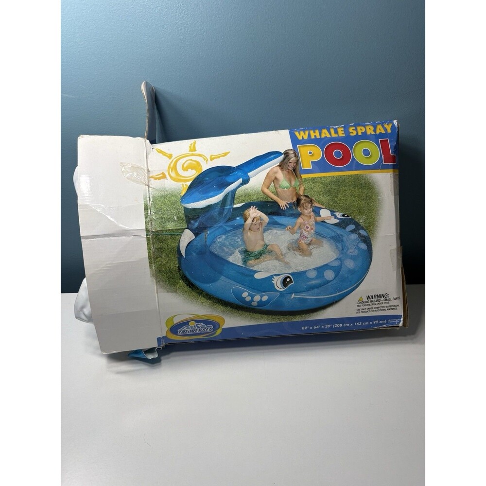 2008 Intex The Wet Set Whale Spray Childs Kiddie Pool Used Once Clean ! Summer